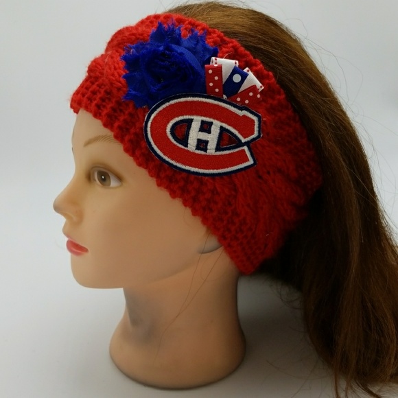 Bad Cat Craft Accessories - Montreal Canadiens Headband Canadian Hockey NHL